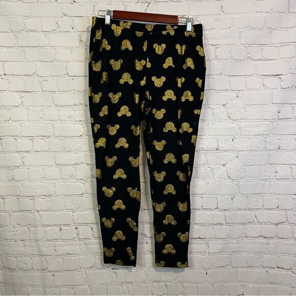 Disney Golden Mickey Mouse Leggings size 2 - Picture 1 of 5